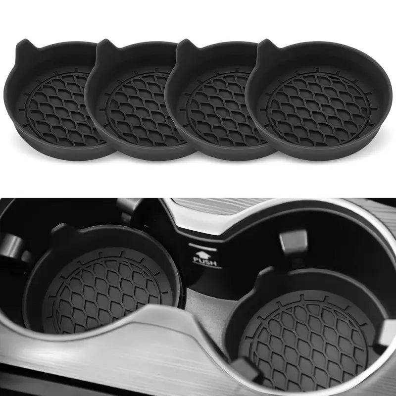 Car Cup Holder Coaster, Silicone Cup Holder Insert, Universal Non-Slip Cup